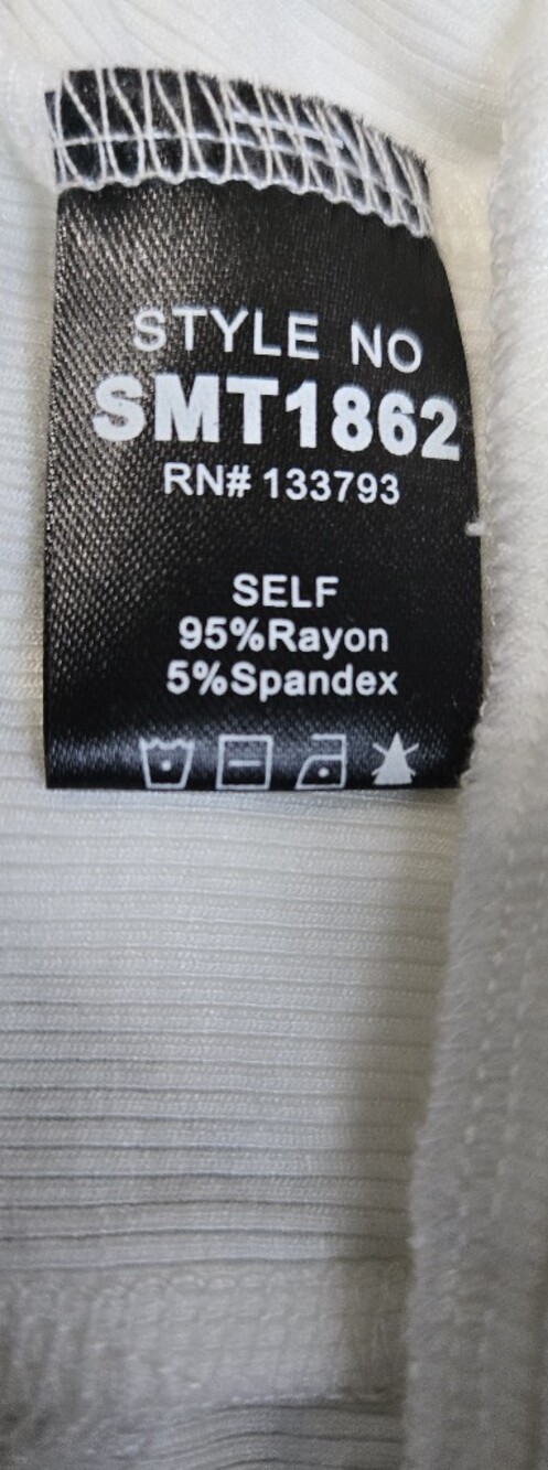 POL White Racerback Sports Bra - Picture 4 of 5